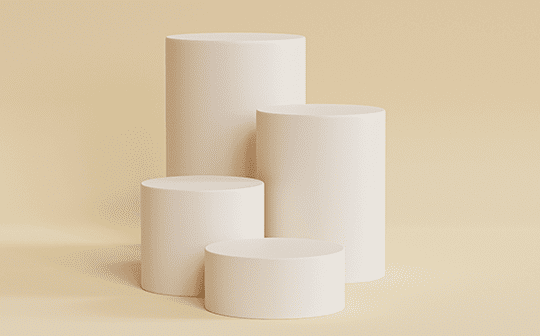 cylindres en rendu 3D